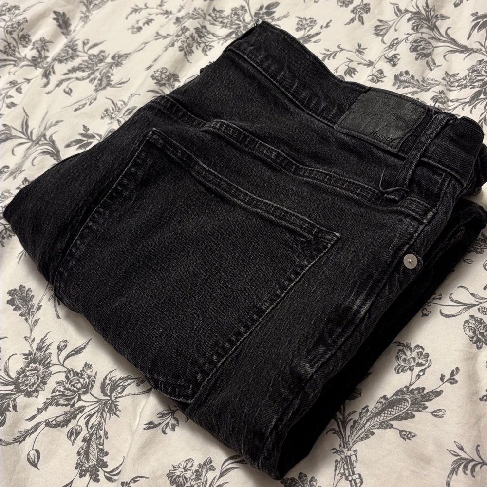 Madewell Perfect Vintage Wide-Leg Black Jeans